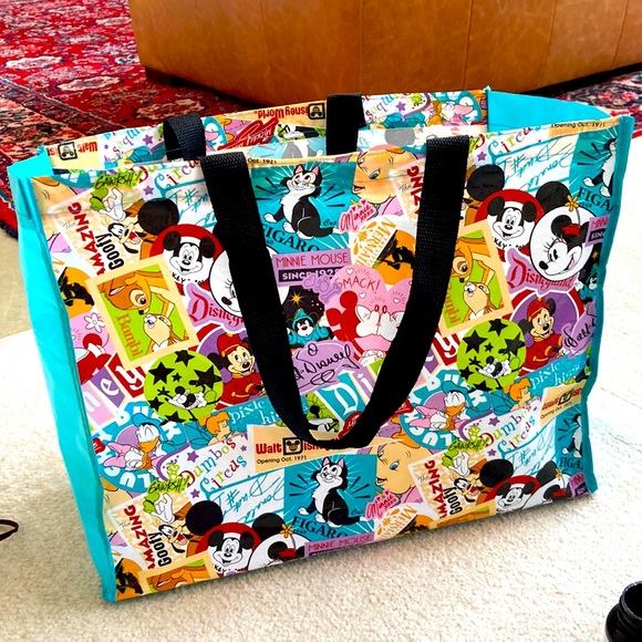 Disney Bags Disney Parks Lightweight Waterproof Tote Bag Through The Years Poshmark